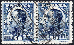 Madrid - Perforado - Edi O 497 Pareja - "BU" (Banco) - Used Stamps