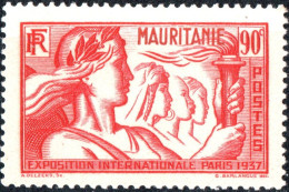 MAURITANIA, ESPOSIZIONE PARIGI, 1937, NUOVI (MNH**) Mi:MR 74, Scott:MR 73, Yt:MR 70 - Nuovi