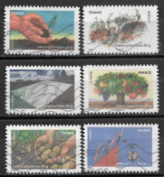 France  2011  Obitéré  Autoadhésif  N° 526 - 528 - 529 - 530 - 533 - 534   -   Fête Du Timbre  "  Fête De Le Terre  " - Used Stamps