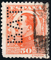 Madrid - Perforado - Edi O 498 - "B.A.T" (Banco) - Used Stamps