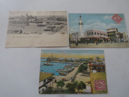 PORT SAID - Lot De 3 Cartes - Puerto Saíd