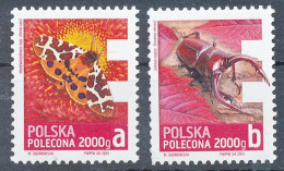 BF0755 / POLEN / POLSKA / POLAND  -  Hirschkäfer , Falter ,  Porto Für Brief Einschreiben Bis 2000 G   -  ** / MNH - Autres & Non Classés