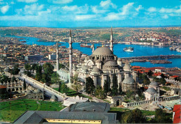 Navigation Sailing Vessels & Boats Themed Postcard Istanbul Suleiman Mosque - Sailing Vessels