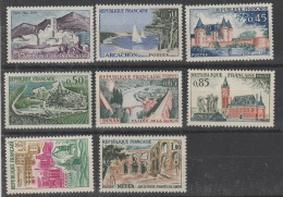 France N° 1311 à 1318 ** Série Touristique - Unused Stamps