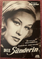 DIE SUNDERIN ,ILLUSTRIERTE ,FILM - KUHNE ,CINEMA,MOVIE ,MAGAZINE - Kino & Fernsehen