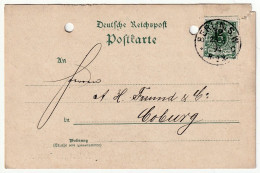 Imperial Germany Reichspost J. Bargou & Sohne. 23.06.1894 Belle-Époque Corespondenz-Karte Berlin - Postcards