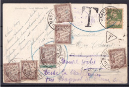 Minimum étranger (60cts) Réexpédition 10-08-1926. - 1859-1959 Storia Postale