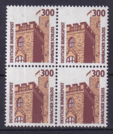 Bund 1348 A 4er Block SWK 300 Pf Postfrisch  - Other & Unclassified