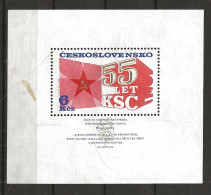 Czecgiskivajua 1976   55th Anniversary Of The Communist Party Of Czechoslovakia (KPČ), Mi Bloc 32  Unused - Unused Stamps