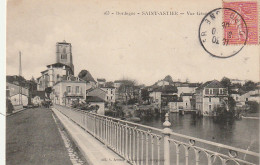 QU 1- (24) SAINT ASTIER - VUE GENERALE - ENTREE DU PONT - 2 SCANS - Autres & Non Classés