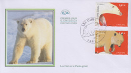 Enveloppe  FDC   1er   Jour    FRANCE   Les  Ours   Et   Le  Panda  Géant    2014 - 2010-2019