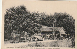 QU 1-(24) GOUFFRE DE PROUMEYSSAC , A 3 KIL DU BUGUE - ARRIVEE AU GOUFFRE - CARRIOLE A CHEVAL - AUTOMOBILE -  2 SCANS - Autres & Non Classés