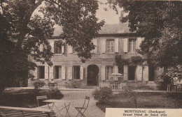 QU 1-(24) MONTIGNAC - GRAND HOTEL DU SOLEIL D' OR - PARC - NOTE VERSO -  2 SCANS - Autres & Non Classés