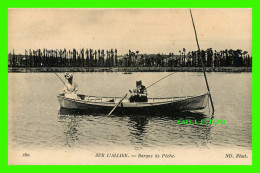 SHIP, BATEAUX - SUR L'ALLIER (03) - BARQUE DE PÊCHE AVEC UN COUPLE - ND. PHOTO - ÉCRITE -  NEURDEIN ET CIE - - Fishing Boats