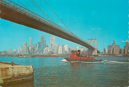 Navigation Sailing Vessels & Boats Themed Postcard New York City Bridge - Sailing Vessels