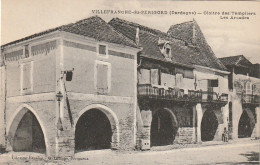 QU 1-(24) VILLEFRANCHE DU PERIGORD - CLOITRE DES TEMPLIERS - LES ARCADES - CARTE " AU BON MARCHE " , MAISON MARANGE-  - Autres & Non Classés