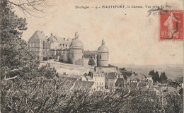 QU 1-(24) HAUTEFORT - LE CHATEAU , VUE PRISE DU PARC - 2 SCANS -  - Autres & Non Classés