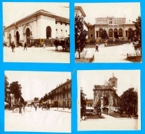 Savoie 1897 * Aix-les-Bains, Thermes, Arc Campanus, Rue De Genève Hôtel Exertier * 4 Photos Originales - Orte