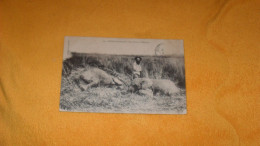 CARTE POSTALE ANCIENNE CIRCULEE DE 1906../ CONGO FRANCAIS.- UNE CHASSE A L'ELEPHANT..CACHETS.. - Französisch-Kongo