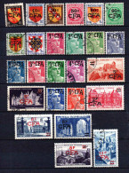 Réunion  - 1949 - Tb De France Surch - N° 281 à 305 Sauf 297/303/304  - Oblit - Used - Oblitérés