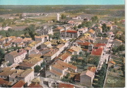 QU 4-(24) VILLEFRANCHE DE LONCHAT - VUE GENERALE AERIENNE - CARTE COULEURS  - 2 SCANS - Autres & Non Classés