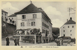 QU 5-(25) LAC OU VILLERS - " HOTEL DE FRANCE " - AUTOCAR - ANIMATION - 2 SCANS - Other & Unclassified