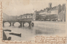 QU 5-(25) BESANCON - LES QUAIS ET LE PONT DE BATTANT - 2 SCANS - Besancon