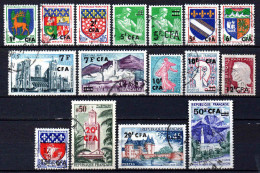 Réunion  - 1961 - Tb De France Surch - N° 342 à 352A - Oblit - Used - Used Stamps