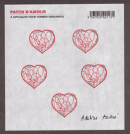 France - 2012 - Feuillet Autoadhésif F648A - Neuf ** - Coeur - Patch D'amour - Adeline André - Unused Stamps