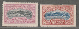 Nouvelles Hébrides - Poste Locale - N°1/2 * (1897) Syndicat Anglais - Unused Stamps