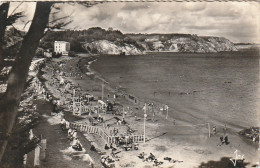 QU 12-(29) MORGAT PAR CROZON - VUE GENERALE DE LA GRANDE PLAGE - PORTIQUE , JEUX D' ENFANTS- 2 SCANS - Morgat