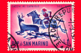 SAN MARINO - Usato - 1961 - Caccia Antica - Caccia Al Capriolo - 1 - Usados