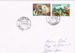 53961. Carta FIGUERAS (Gerona) 1976. Tema EUROPA, Correo Interior - Covers & Documents