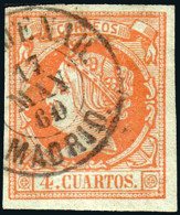 Madrid - Edi O 52 - 4 C.- Mat Fech. Tp. II "Colmenar" - Used Stamps