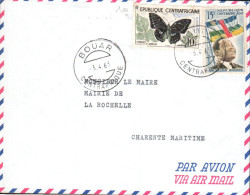 CENTRAFRIQUE SEUL SUR LETTRE DE BOUAR POUR LA FRANCE 1963 - Centrafricaine (République)