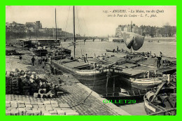 SHIP, BATEAUX - ANGERS (49) LA MAINE, VUE DES QUAIS VERS LE PONT DU CENTRE - L. V. PHOT. - - Péniches