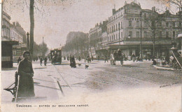 QU 15-(31) TOULOUSE - ENTREE DU BOULEVARD CARNOT - VOITURE HIPPOMOBILE - ANIMATION - 2 SCANS - Toulouse