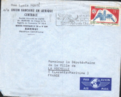 CENTRAFRIQUE SEUL SUR LETTRE POUR LA FRANCE 1965 - Centraal-Afrikaanse Republiek