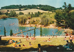 QU 17-(32) LECTOURE - LAC DES 3 VALLEES - LES PLAGES - CARTE COULEURS - 2 SCANS - Lectoure