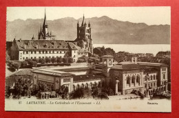 CH - Vaud - CPA 27 - LAUSANNE - Cathédrale Et Université - éd LL (sélecta) - Lausanne