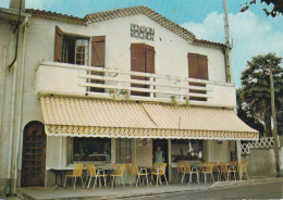 QU 18-(32) BARBOTAN LES THERMES - PENSION ROCHER , HOTEL RESTAURANT - TERRASSE - CARTE COULEURS - 2 SCANS - Barbotan