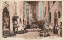 QU 18-(32) EAUZE - EGLISE SAINT LUPER , INTERIEUR - CARTE COLORISEE - 2 SCANS - Other & Unclassified