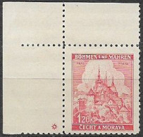 066/ Pof. 57, Corner Stamp, Plate Mark * - Ungebraucht