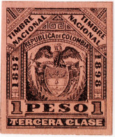 COLOMBIA, MARCHE DA BOLLO, 1897, NUOVI (MLH*) Forbin CO 58 - Colombia