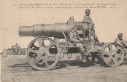 QU 19 - GUERRE 1914 / 15 - MORTIER AUSTRO ALLEMAND DE 320 POUR L' ATTAQUE DES FORTS D' ANVERS - 2 SCANS - Material