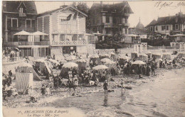 QU 23-(33)  ARCACHON - LA PLAGE - VILLAS ET ESTIVANTS  - 2 SCANS - Arcachon