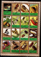 UMM AL QIWAIN 1972 INSECTS SET OF 16 MI No 1338-52 MNH VF!! - Umm Al-Qaiwain