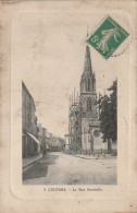 QU 26 -(33) COUTRAS - LA RUE GAMBETTA - ECHAFAUDAGE EGLISE - 2 SCANS - Autres & Non Classés