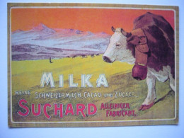 MILKA - SUCHARD Alleiniger Fabricant / Vache / Motiv Von 1905 - Publicidad