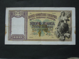 ALBANIE - 100 Njiqind Franga 1939 (date Non Marqué) - Banca Nazionale D'Albania   **** EN ACHAT IMMEDIAT **** - Albania